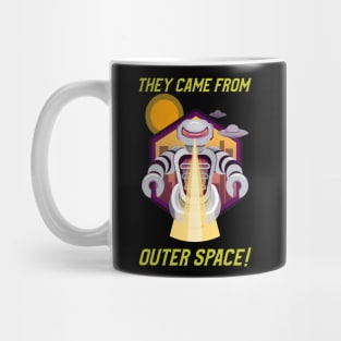 They Came From Outer Space Funny UFO Halloween Design Mug